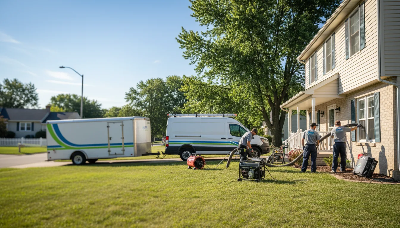 Flooded Basement Restoration And Cleanup With Repair in Highland, OH near me